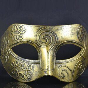 Diona J Roman Greek Warrior Men Ethnic Gold Venetian Halloween Gothic Pa…